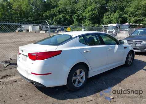 2015 Kia Optima Lx из США, поврежденный, VIN 5XXGM4A71FG377983